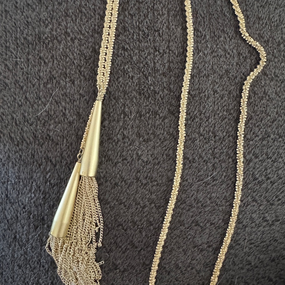 Kendra Scott Gold Phara Tassel Necklace